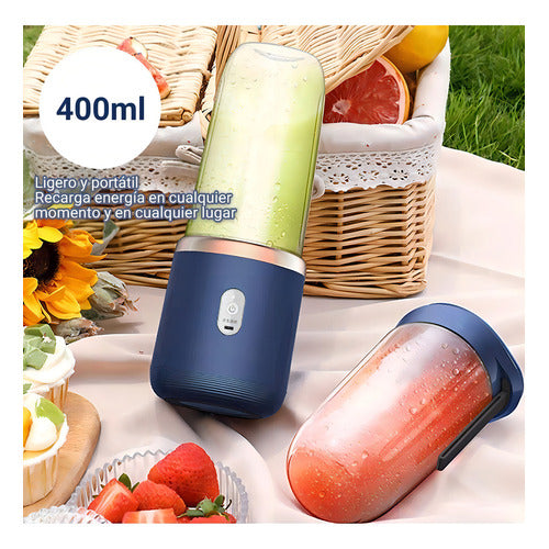 Licuadora Portatil Recargable Usb Para Jugos 300ml