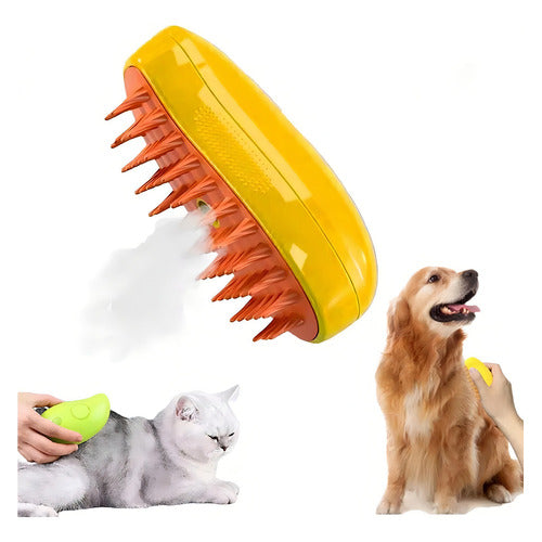 Cepillo Quitapelos a Vapor para Perros y Gatos | Limpieza Profunda y Sin Esfuerzo