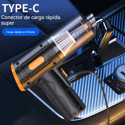 Aspiradora Para Auto Mini Portátil Inalámbrica