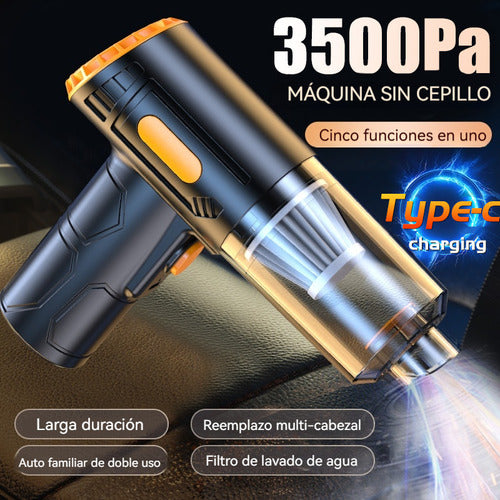 Aspiradora Para Auto Mini Portátil Inalámbrica