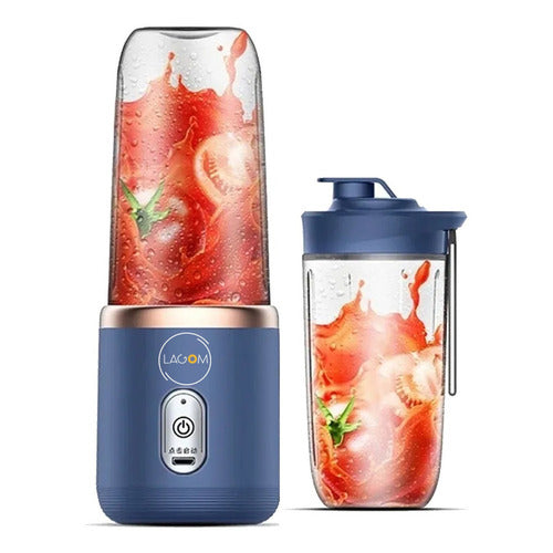 Licuadora Portatil Recargable Usb Para Jugos 300ml