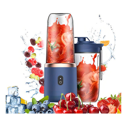 Licuadora Portatil Recargable Usb Para Jugos 300ml